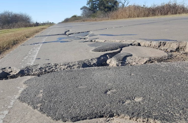 Michlig pide la urgente repavimentación de la ruta 2