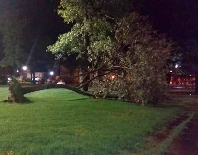 Causó inconvenientes un fuerte temporal en Devoto