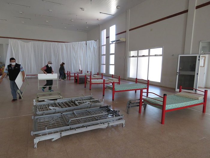 Avanzan en el armado del Centro de Aislamiento de Suardi