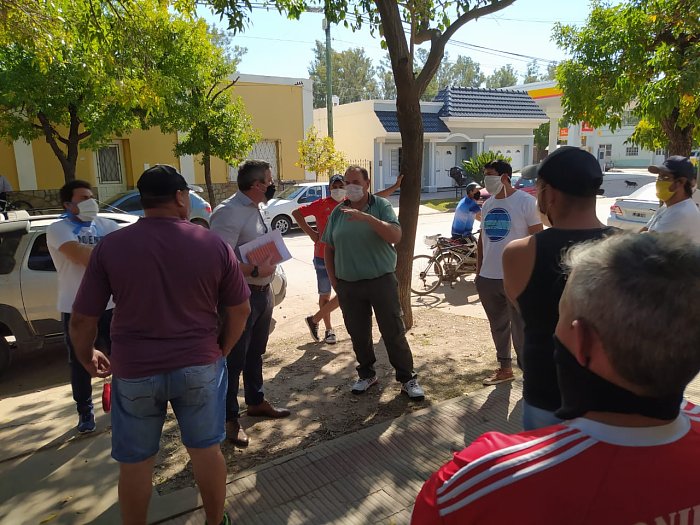 Suardi: El Concejo recibió a trabajadores de la construcción