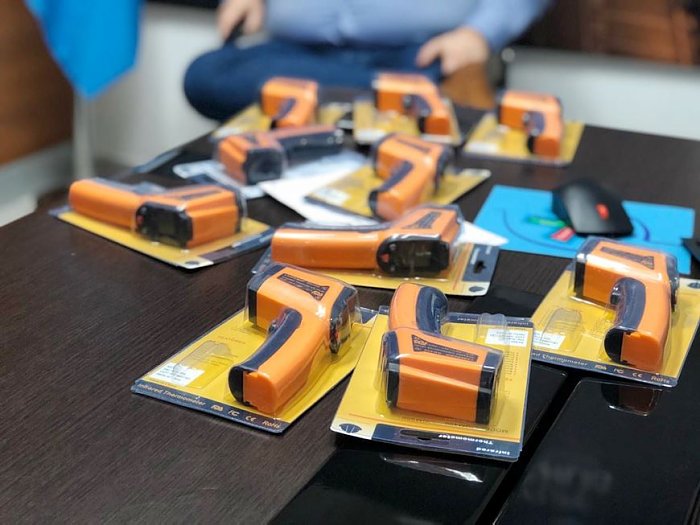 Ciudades y localidades del departamento recibieron termómetros láser 