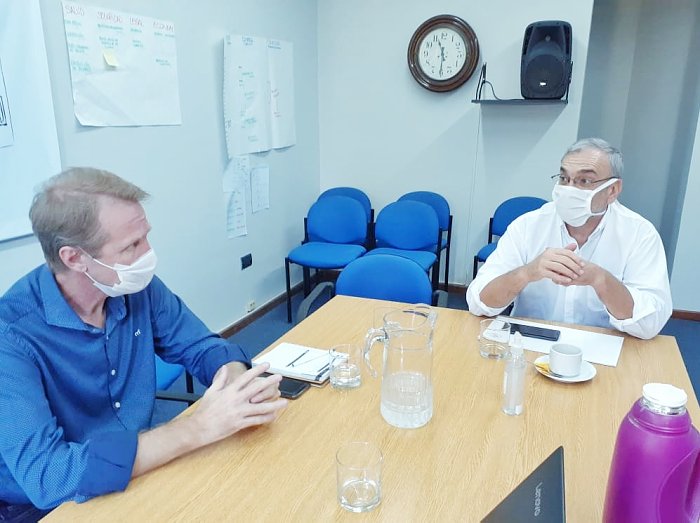 Sunchales: Toselli y Calvo abordaron las acciones ante la emergencia sanitaria