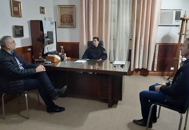 Calvo y Toselli se reunieron con el nuevo Jefe de la UR V