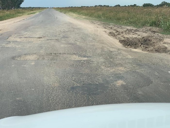 Michlig y Gramajo reclaman la repavimentación de la ruta 2