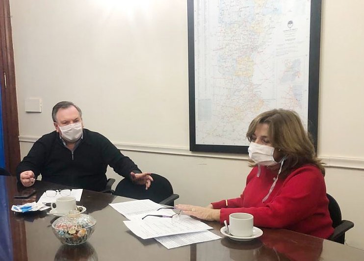 Michlig reclamó por obras paralizadas en el departamento