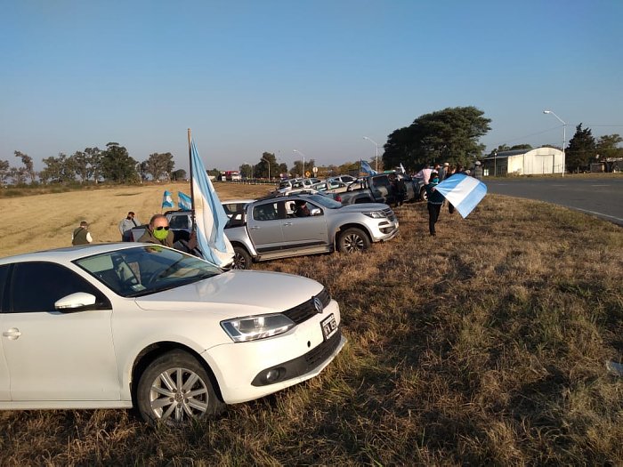 En Arrufó también se manifestaron por la no expropiación de Vicentín