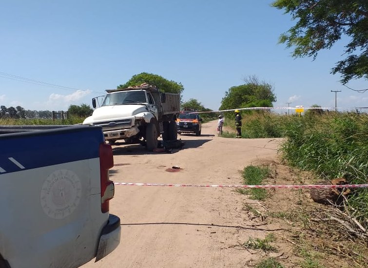 Un moticiclista murió en un accidente en Brinkmann