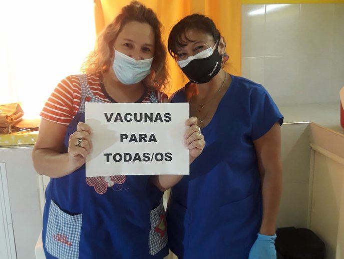 Continúan con la vacunación de docentes en toda la provincia