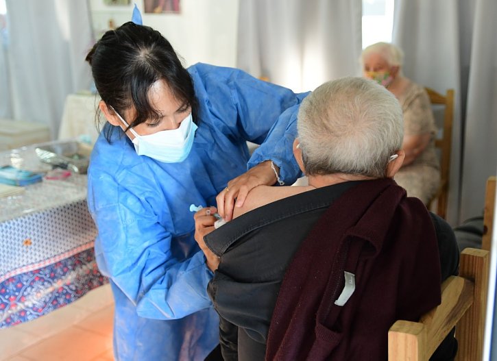 Retoman la vacunación de adultos mayores de Morteros