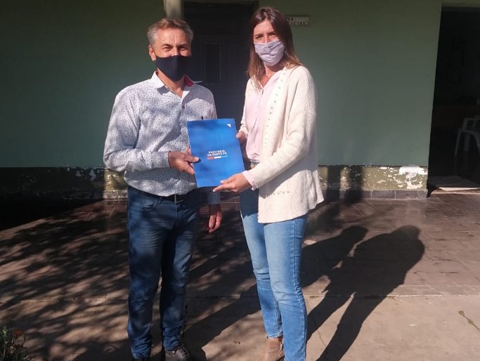 Giovannini recorrió localidades del departamento San Cristóbal