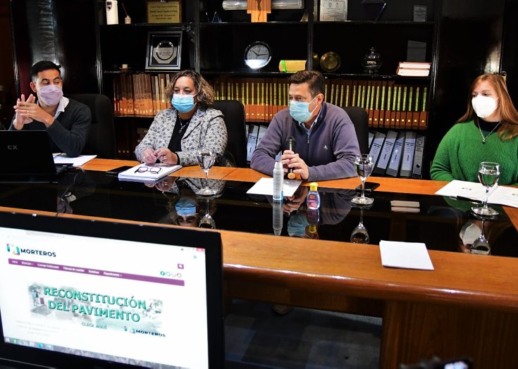 Morteros: Presentaron el Programa de mejoramiento y reconstitución de pavimento.