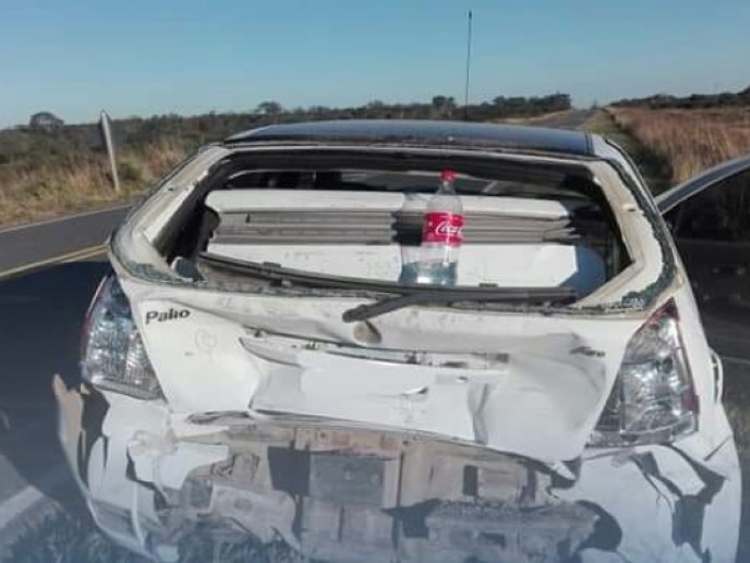 Jóvenes de Villa Trinidad protagonizaron accidente en ruta 4