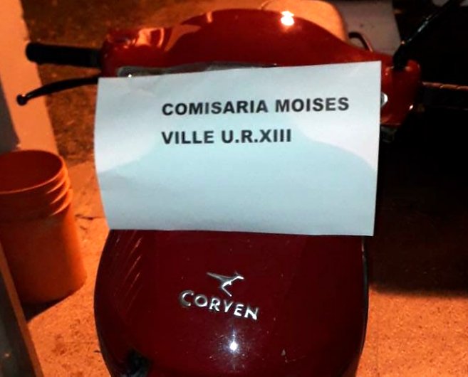 Recuperaron moto robada en Moisés Ville