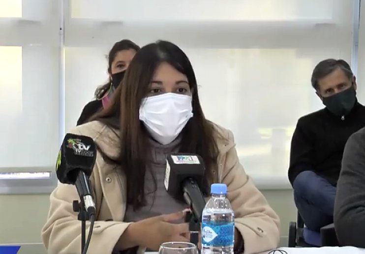 Romina López presentó su candidatura y la lista de concejales