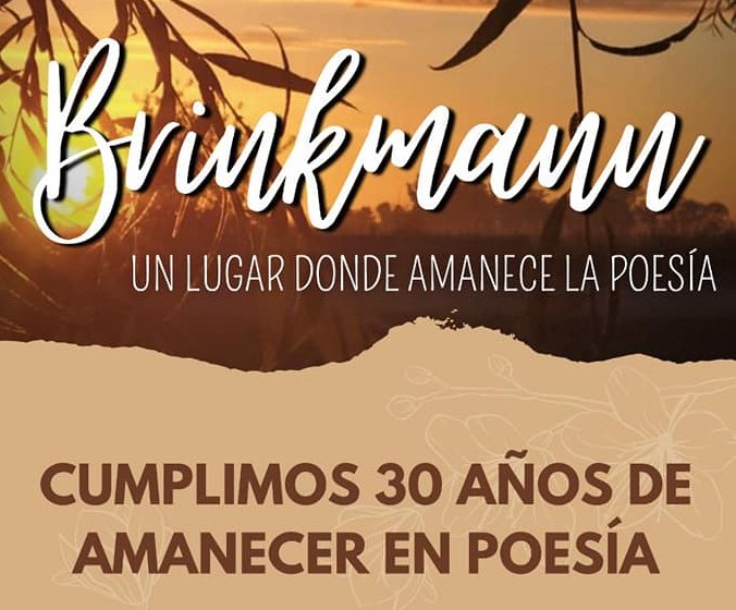 Brinkmann. Se pone en marcha el 30° Encuentro Nacional de Poetas