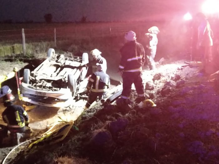 Madre e hija se accidentaron en zona rural de La Rubia