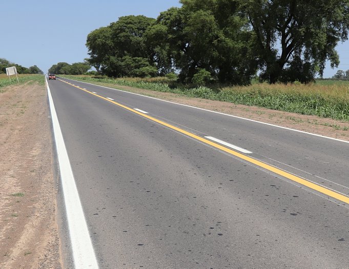 Finalizó la repavimentación de otro tramo de la Ruta 70