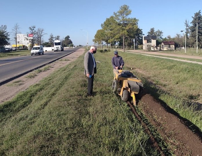 Suardi: Boscarol supervisó el avance de obras públicas
