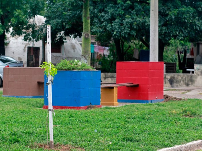 Ponen en valor las plazas de los diferentes barrios de Morteros