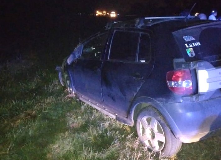 Volcó un auto en cercanías de Arrufó