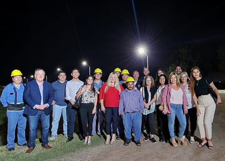 Ceres: Inauguraron la nueva iluminación de Ruta 34