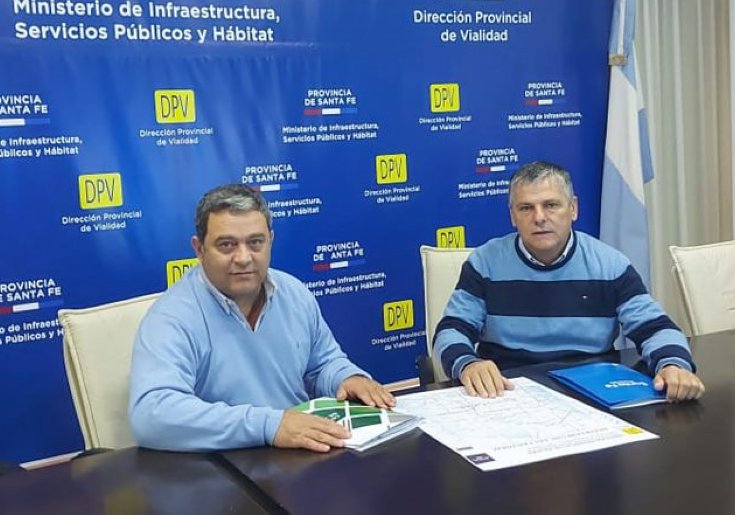 Arrufó: Piumatti gestiona obra de cordón cuneta y ripio