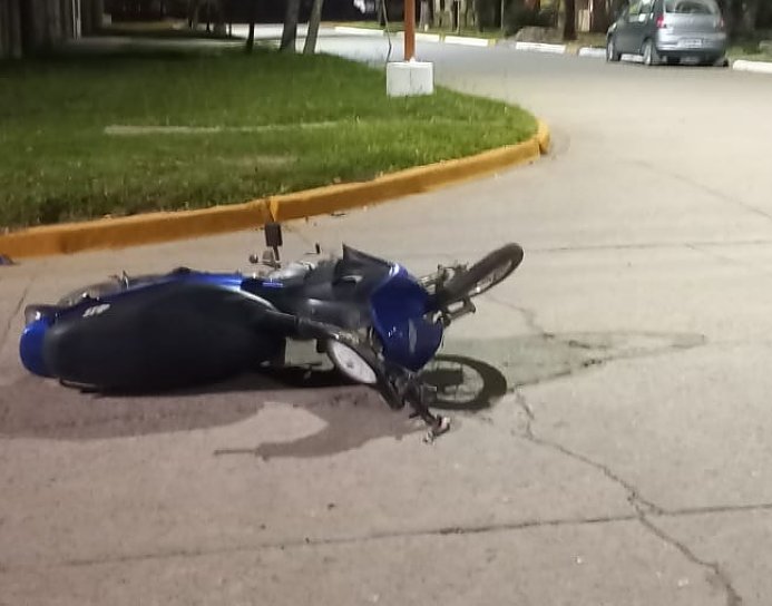 Motociclista lesionado en un accidente en Hersilia