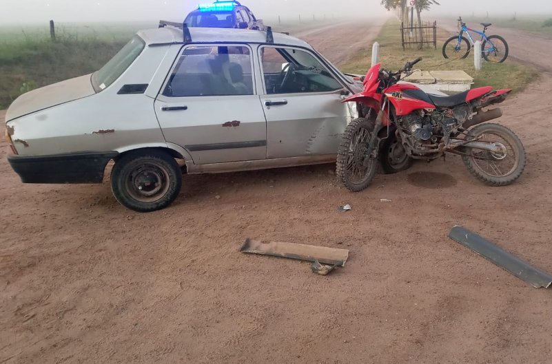 Motociclista lesionado en un accidente en San Guillermo