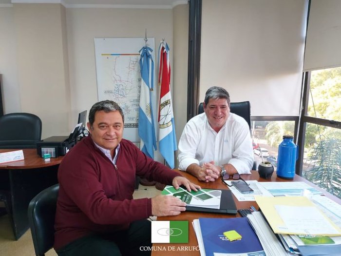 Arrufó: Piumatti realizó gestiones por cloacas y agua potable