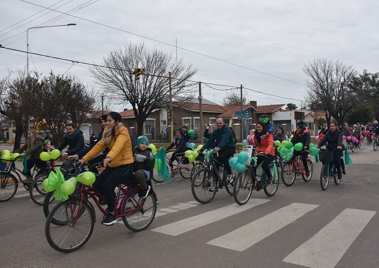 Suardi: El Jardín de Infantes concretó su tradicional bicicleteada