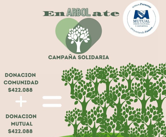 Mutual de Unión cerró la campaña Enarbolate con más de 800 mil pesos