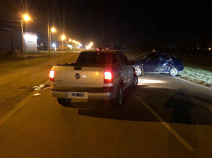 Accidente en el acceso norte de Morteros