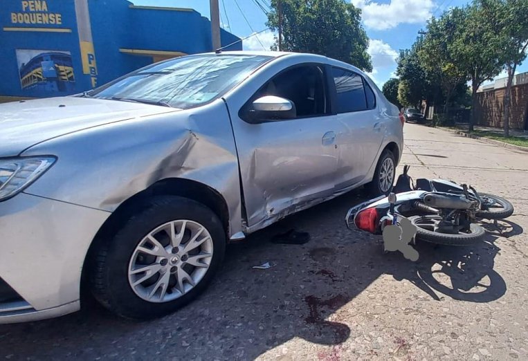 Motociclista lesionado en un accidente en Freyre