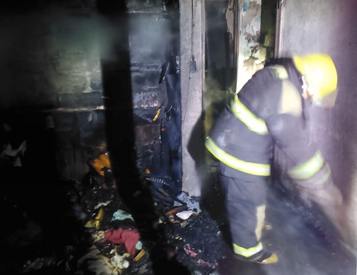 Se incendió una vivienda en Miramar de Ansenuza