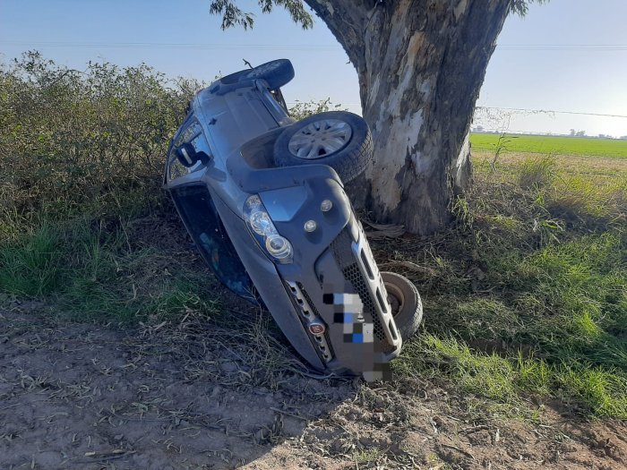 Accidente de tránsito en zona rural de Vignaud
