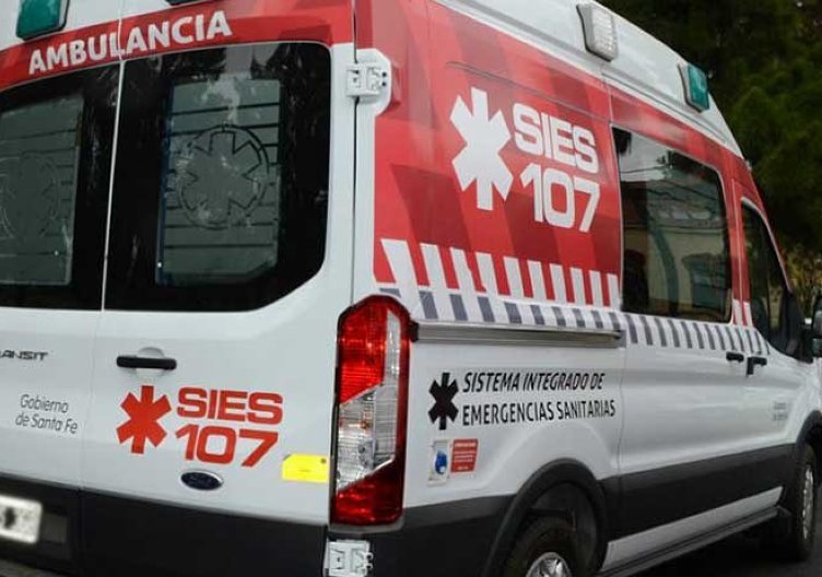 Ciclista lesionada en un accidente en Hersilia