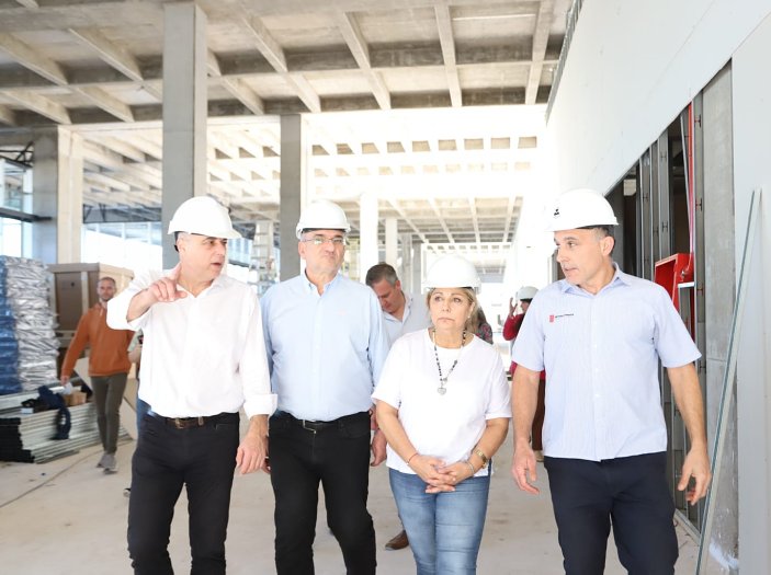 Siguen avanzando con la obra del nuevo Hospital Regional de Rafaela
