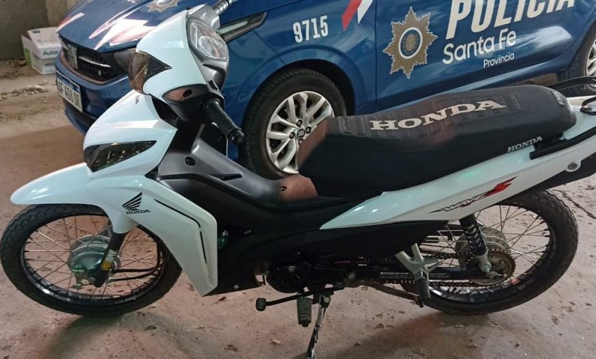 Menor de Brinkmann robó una moto y la encontraron en Sunchales