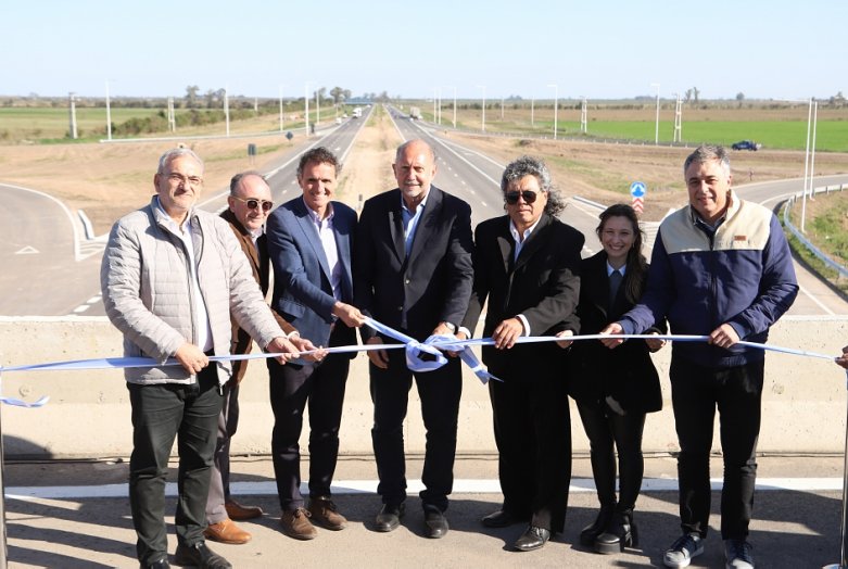 Perotti y Katopodis inauguraron la Variante Rafaela de la Ruta 34