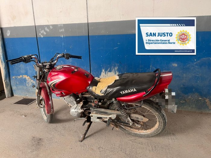 Encontraron la moto robada en Morteros