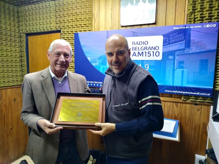 El municipio distinguió a Radio Belgrano por sus 40 años