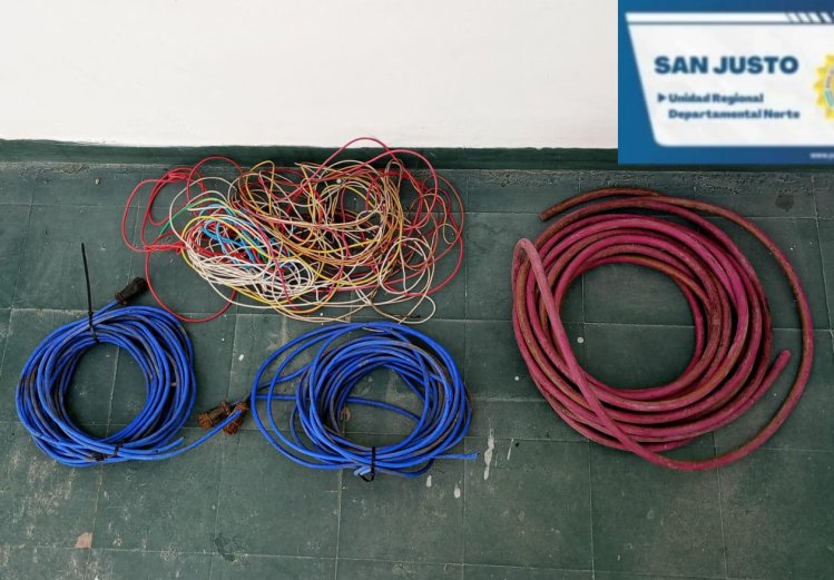 Recuperaron cables robados en Brinkmann