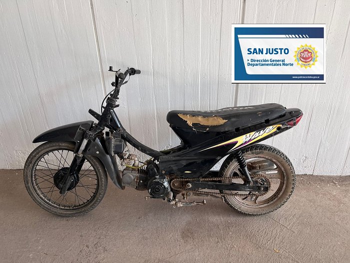 Morteros: Quedó detenido por conducir una moto en condiciones irregulares