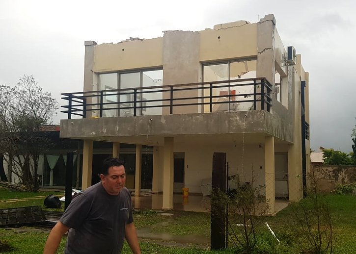 Una fuerte tormenta castigó a la ciudad de San Justo