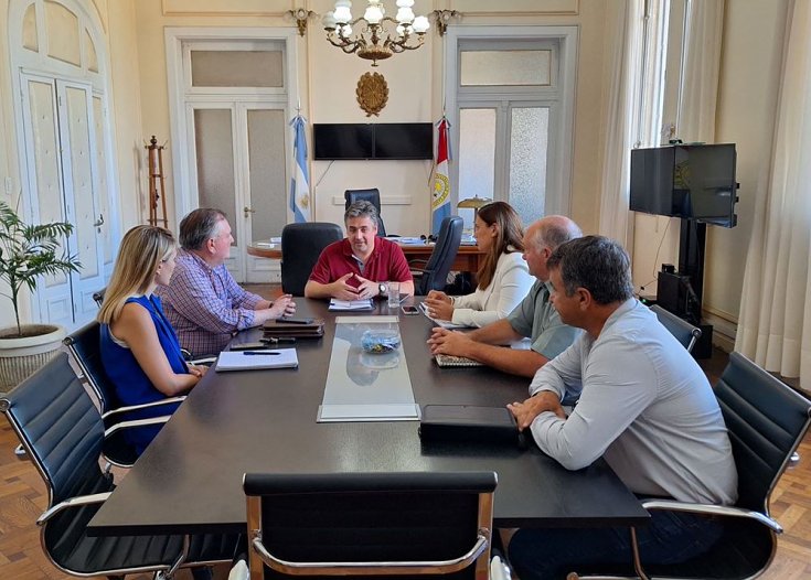 Michlig y González se reunieron con el Ministro de Seguridad, Pablo Cococcioni