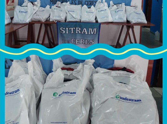 SITRAM Ceres entrega útiles escolares a sus afiliados