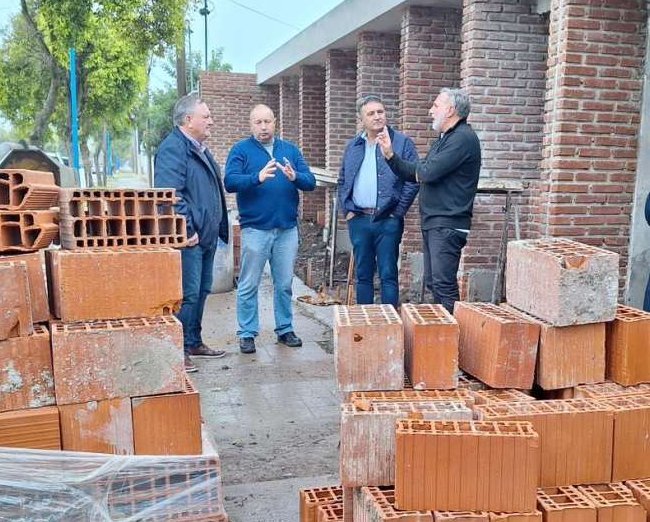 Michlig y González visitaron Villa Trinidad, Col. Bossi y Ambrosetti