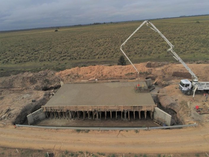 La provincia reactivó las obras hídricas en el Bajo Peretti