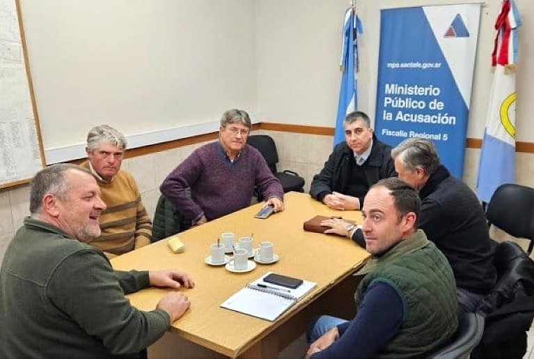 El Fiscal Regional de Rafaela  recibió a dirigentes rurales del noroeste santafesino