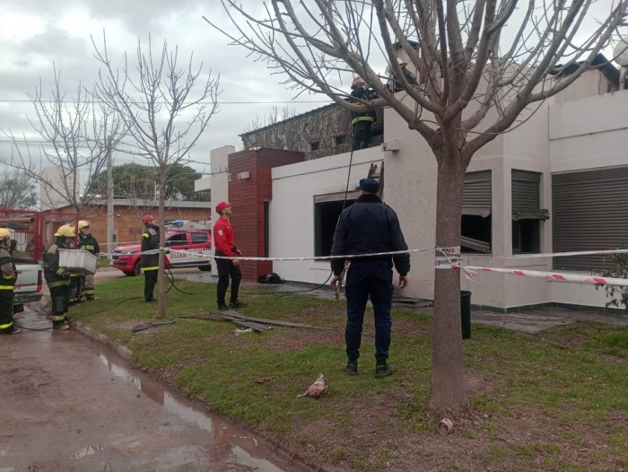 Se incendió una vivienda en Miramar